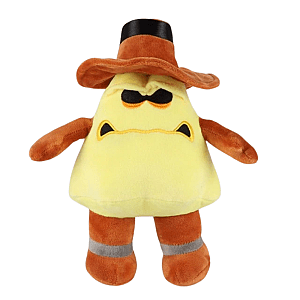 25cm Yellow Cheeseslime Cowboy Hat Pizza Tower Game Stuffed Toy Plush