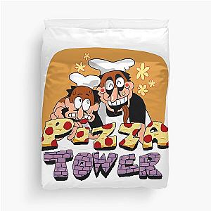 Pizza Tower Graphic Art Duvet Cover