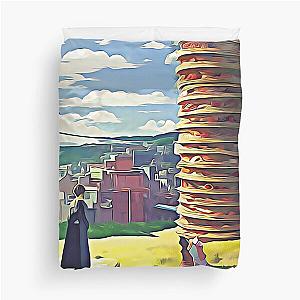 Pizza tower Duvet Cover