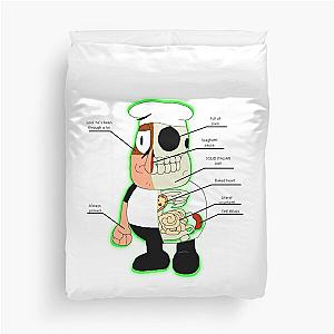 "ANATOMY" Pizza Tower - Peppino Duvet Cover