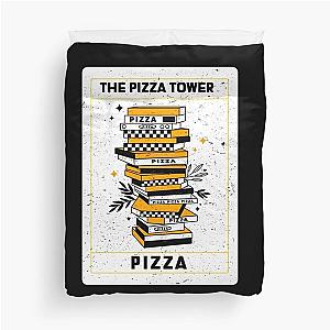 The Pizza Tower, Tarot And Pizza, Pizza Vintage Gothic Design Duvet Cover