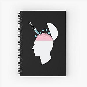 Injection into brain with placebo Spiral Notebook