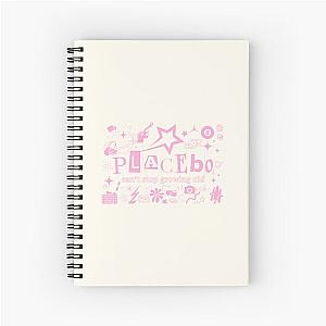 Placebo Sticker Lyrics Spiral Notebook