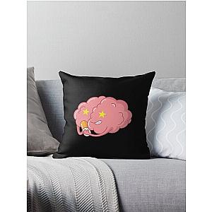 Brain and placebo tablet Throw Pillow