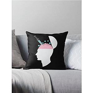 Injection into brain with placebo Throw Pillow