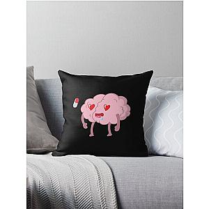 Brain loves the placebo effect Throw Pillow