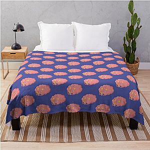 Brain and placebo tablet Throw Blanket