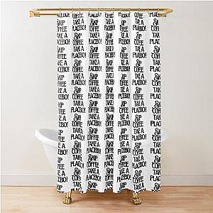 Skip coffee take a placebo! Shower Curtain