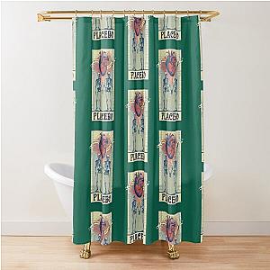 Soulmates Never Die. Placebo, skull, skeleton    Shower Curtain