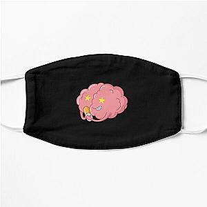 Brain and placebo tablet Flat Mask