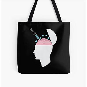 Injection into brain with placebo All Over Print Tote Bag