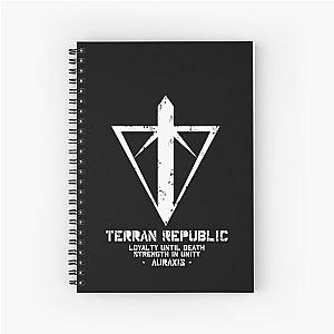 Planetside 2 - Large Terran Republic Weathered Logo Spiral Notebook