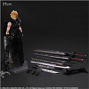 23-28cm Cloud Strife Square Enix Final Fantasy XV Play Arts Kai Action Figure Toys