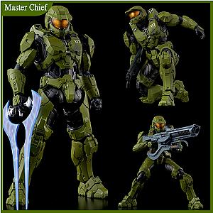 18cm New Master Chief Re Edit Halo Infinite 5 Play Art Kai Action Figure Toys