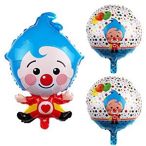 Plim Plip Clown Foil Balloons Birthday Party Decoration