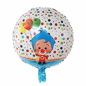 10pcs Cartoon Clown Plim Plip Foil Balloons Birthday Party Decoration