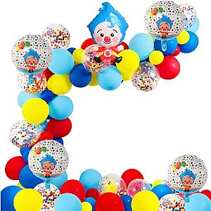 98pcs/set Plim Plim Clown Arch Garland Kit Foil Balloons Party Decorations