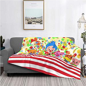 Plim Plim Cartoon Characters and Balloons Blankets