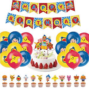 Plim Plim Cartoon Themed Birthday Party Decorations