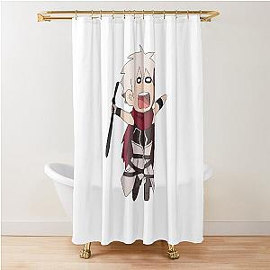 Plunderer - Chibi Lihito, Cute Licht or Cute Hina, Jail Shower Curtain