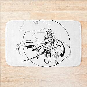 Plunderer - Hina Licht, Best swordsman, line art Bath Mat