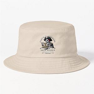 PASTA PLUNDERER - PIRATE EATING SPAGHETTI HALLOWEEN BUCKET HAT