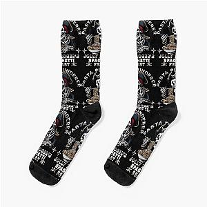 PASTA PIRATE EATING SPAGHETTI HALLOWEEN SOCKS