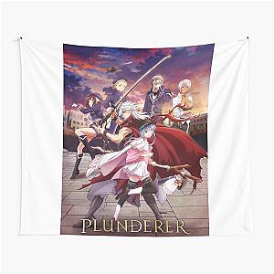 Plunderer - Purandara - Artwork sunset team fight in the city Tapestry