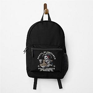 PASTA PLUNDERER - PIRATE EATING SPAGHETTI - HALLOWEEN Backpack