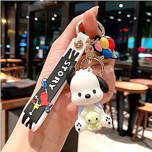 Pochacco Story Pochacco With Bunny Cartoon Dog Toy Keychain