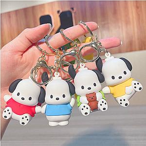 Pochacco Good Luck Cartoon Dod Toy Keychains