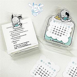 Pochacco 2023 Anime Sanrio Table Top Decoration Desk Calendar Card