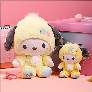 23cm Yellow Pochacco Cartoon Dog Sitting Doll Plush