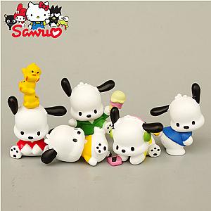 Sanrio Pochacco Cartoon Figure Model Decoration Toy