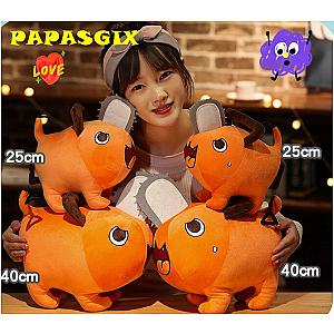 10-40 cm Orang and Red Pochita Cosplay Dog Demon Soft Dolls Plush