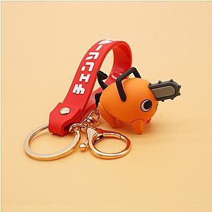 Pochita Cosplay Dog Silicone Keychain