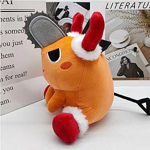 25cm Orange Pochita Cosplay Dog Christmas Reindeer Plush