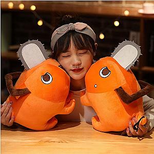 10-40cm Orange Pochita Cosplay Standing Orange Dog Plush