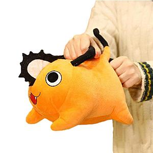 25cm Orange Pochita Cosplay Dog Smiling Chainsaw Man Doll Plush