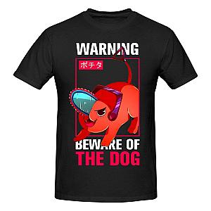 Pochita Warning Be Aware Of The Dog Chainsaw Man T Shirts