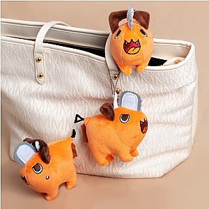 10cm Orange Pochita Cosplay Dog Doll Key Chain