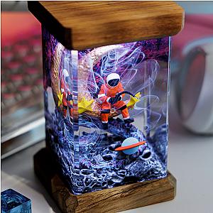 Astronaut on the Moon Resin Diorama Lamp 2 - Breakwooden BR2812