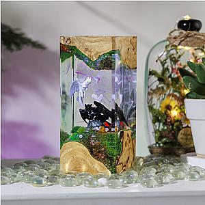 Black Dragon Resin Diorama Lamp - Breakwooden BR2812