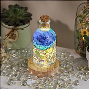 Blue Rose Flower Night Light - Breakwooden BR2812