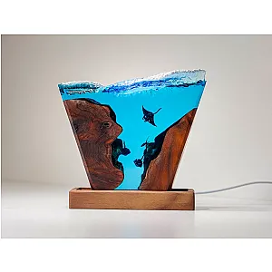 TRIANGLE SEA LAMP - EPOXY LAMP - Breakwooden BR2812