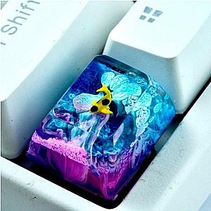 BLUE PINK KOI FISH - ARTISAN KEYCAP - Breakwooden BR2812