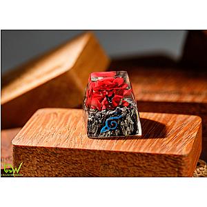 RED KYUUBI- ARTISAN KEYCAP - Breakwooden BR2812