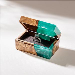 Wedding Ceremony Custom Ring Box - Breakwooden BR2812