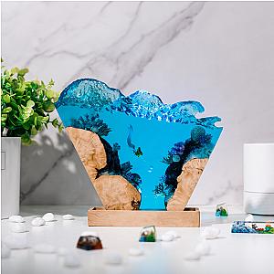 Mermaid Resin Lamp Wave - Breakwooden BR2812