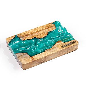 Custom Turqouise Pen Tray - Breakwooden BR2812